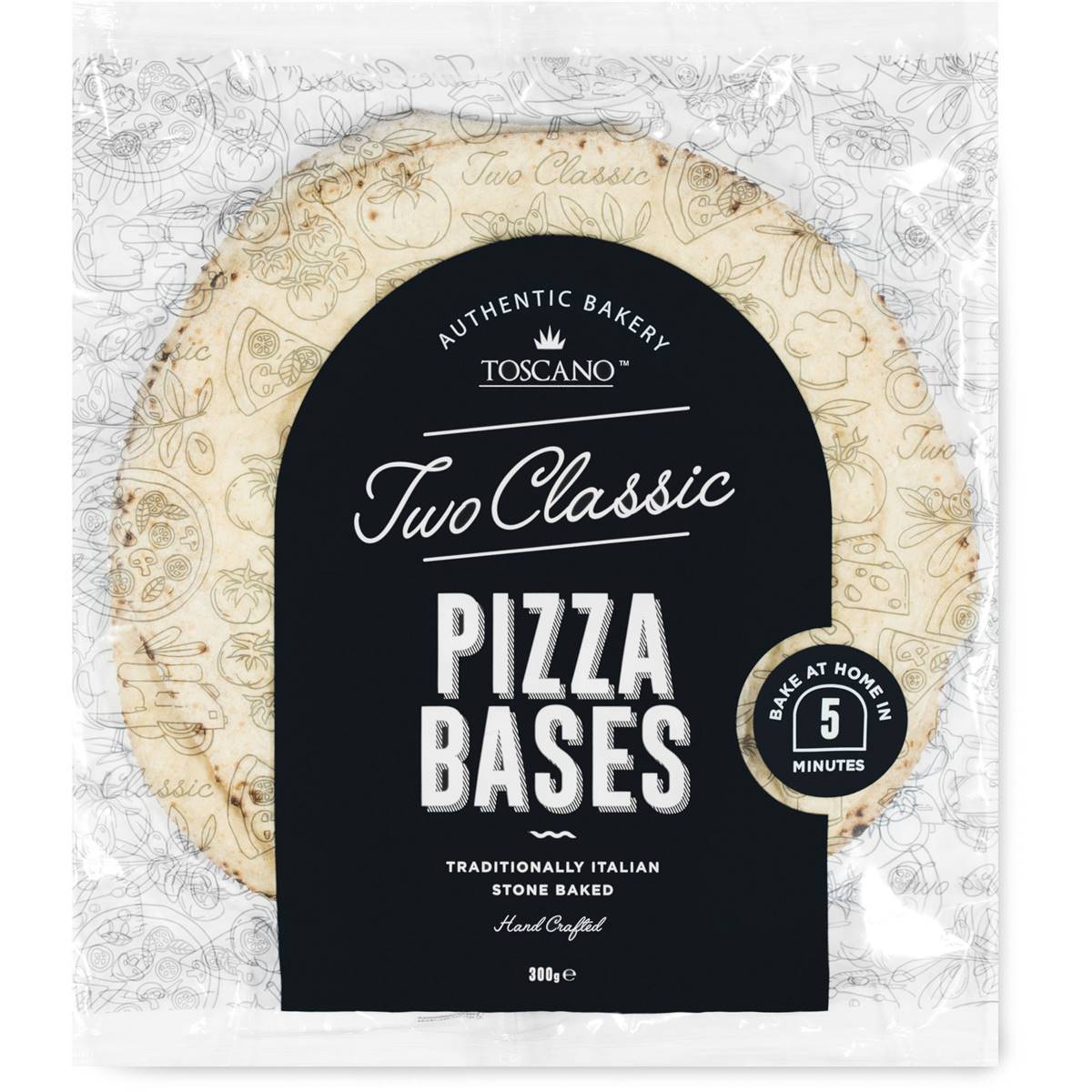 Calories in Toscano Classic Pizza Bases