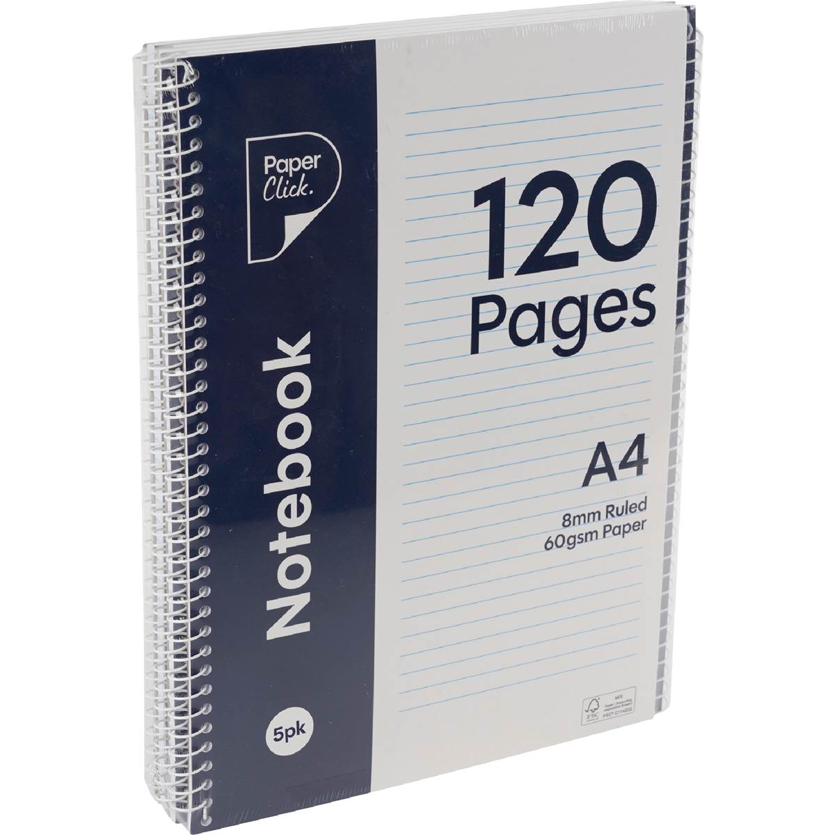 Paperclick A4 Notebook 120 Pages