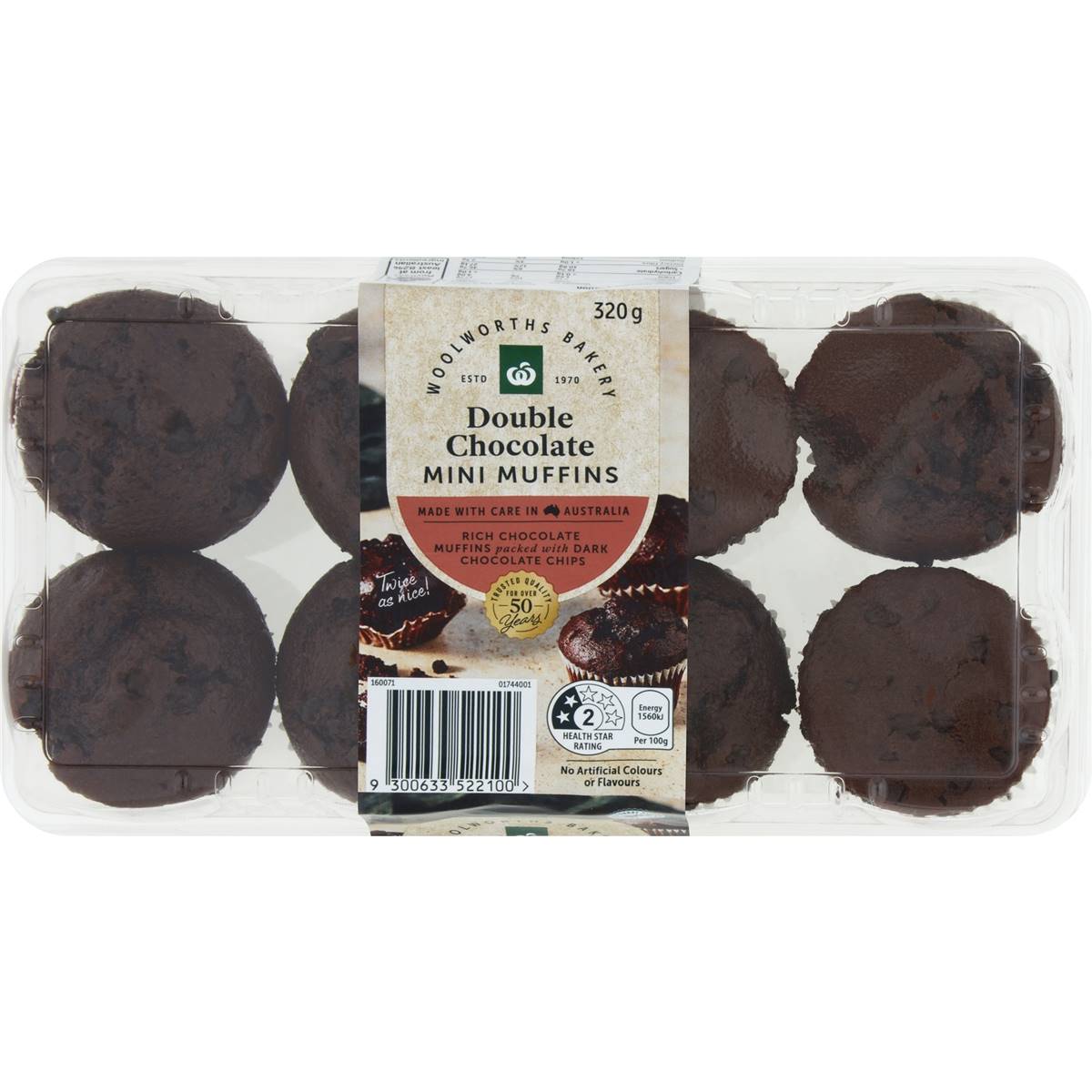 Calories In Woolworths Select Mini Double Choc Muffins 8pk Calcount