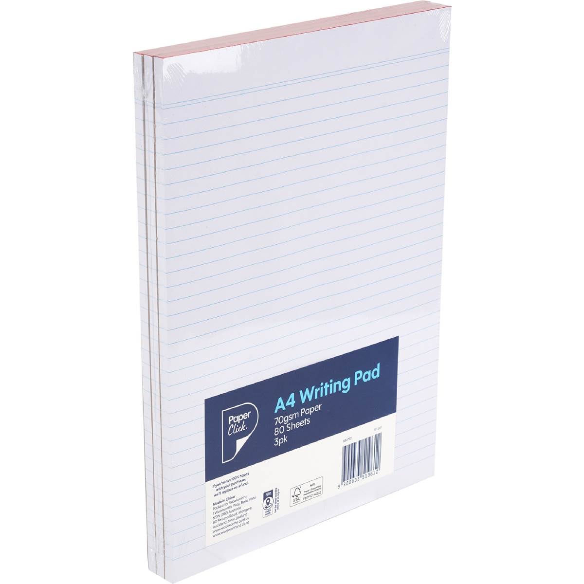 Paperclick A4 Writing Pad 80 Pages