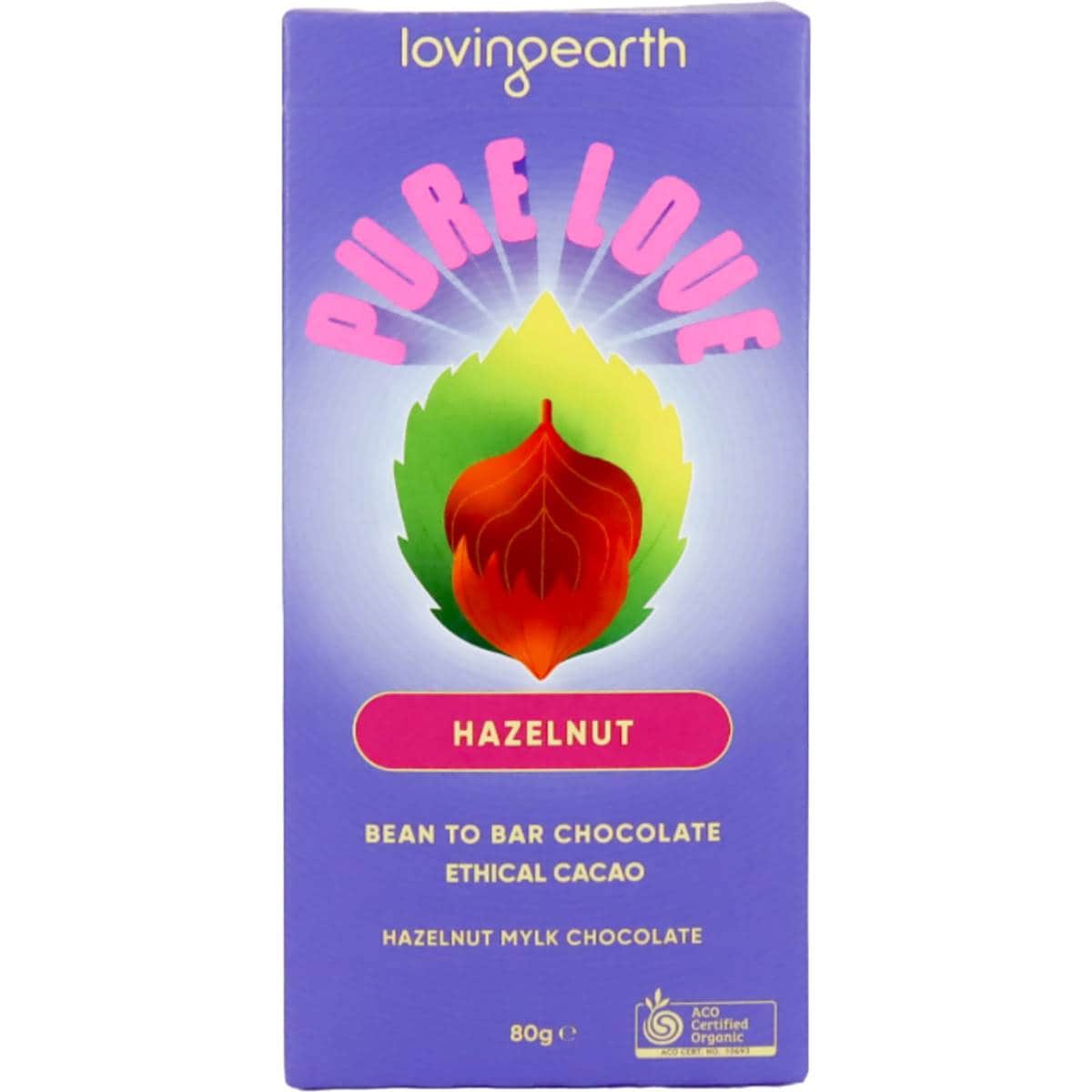Calories in Loving Earth Hazelnut Chocolate Chocolate Calorie Counter