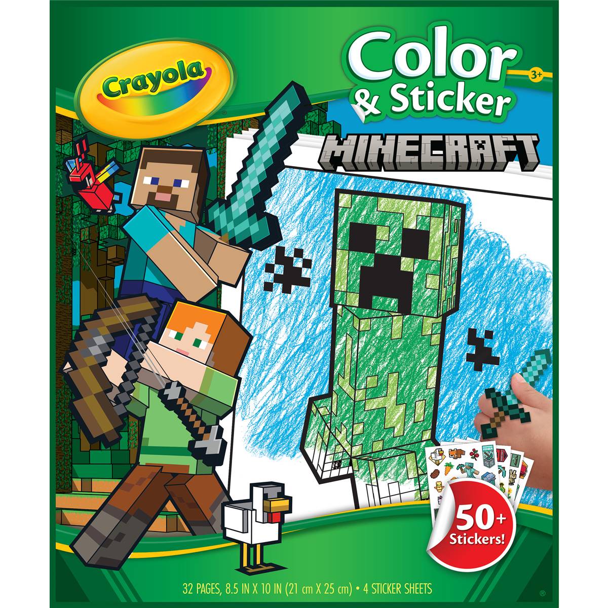 Crayola Colour & Stickers Minecraft