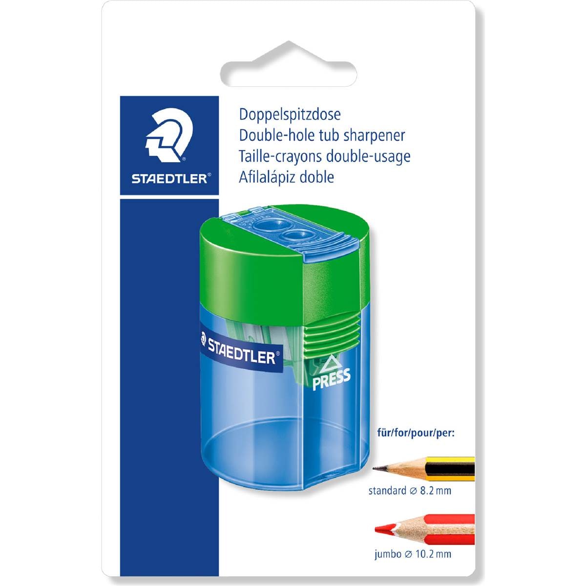 Staedtler Double Hole Tub Sharpener Assorted