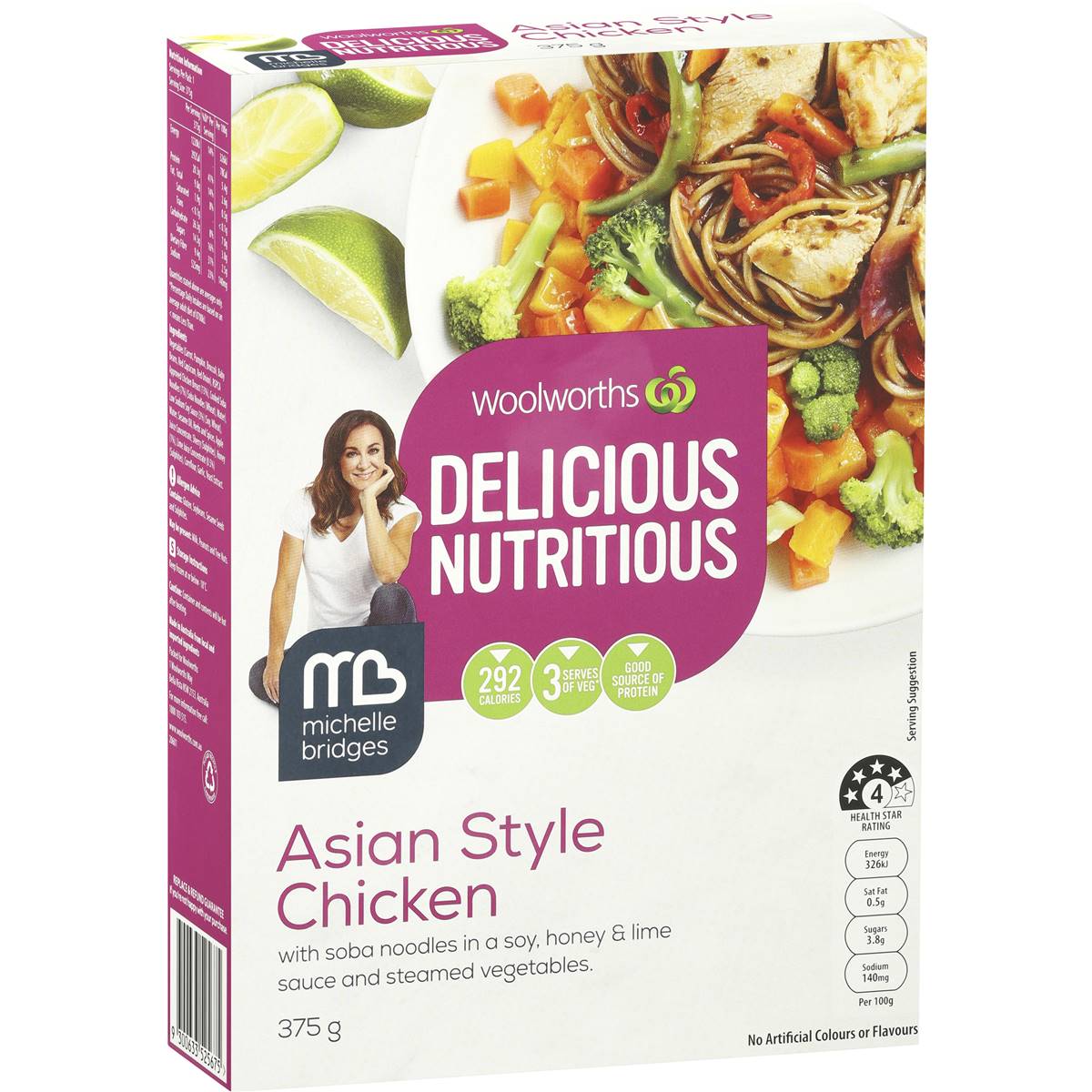 Woolworths Delicious Nutritious Meals Asian Style Chicken 375g Woolworths