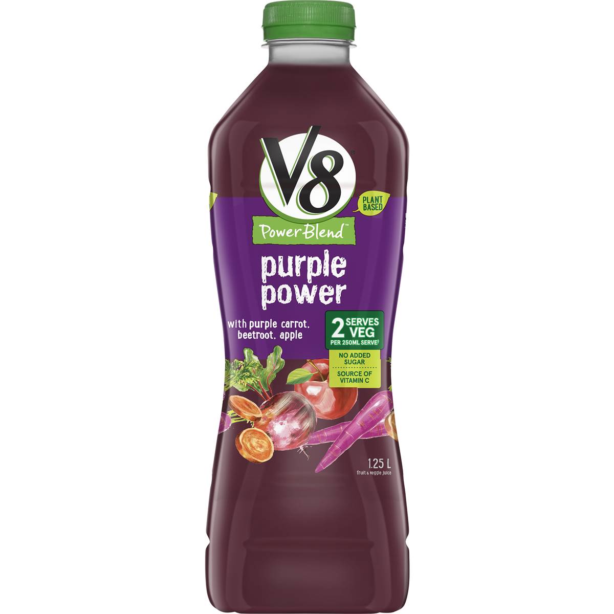 Calories in V8 Power Blend Juice Purple Power