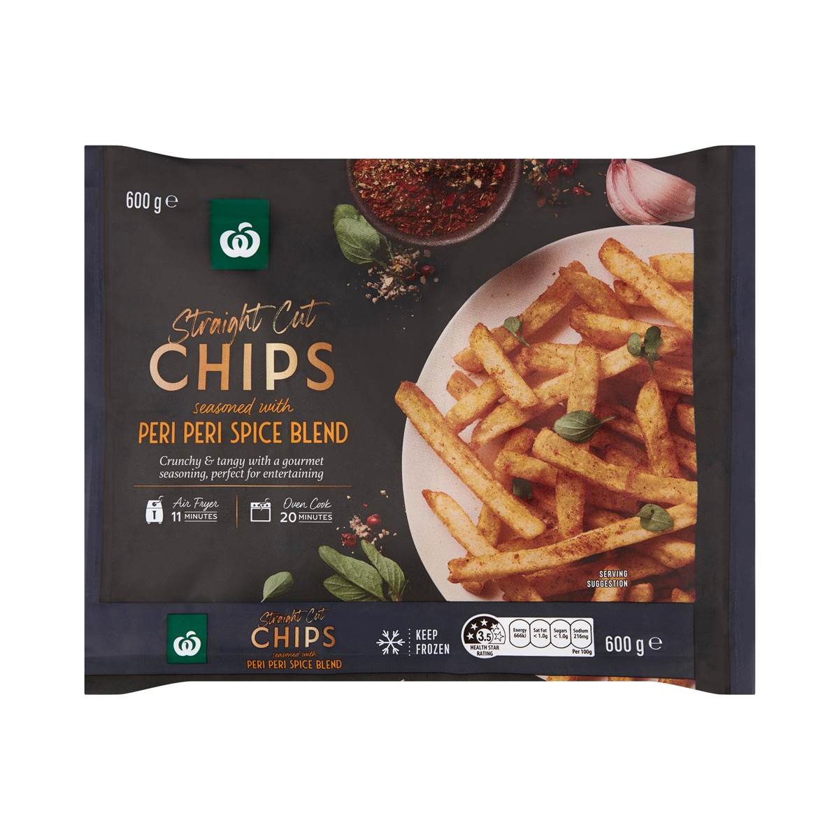 Woolworths Straight Cut Peri Peri Chips