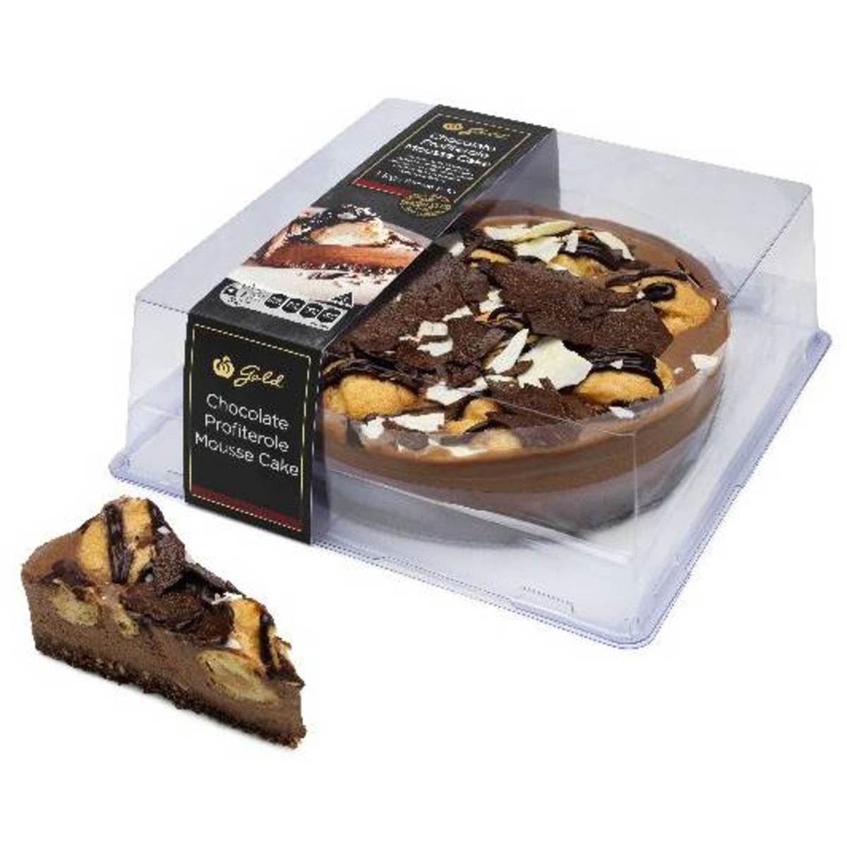 Woolworths Gold Profiterole Cake Belgian Chocolate 1kg Woolworths