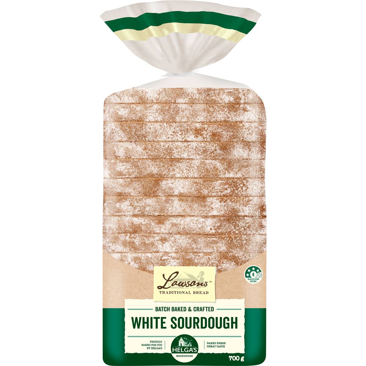 Helga's Crafted White Sourdough Bread Loaf 700g