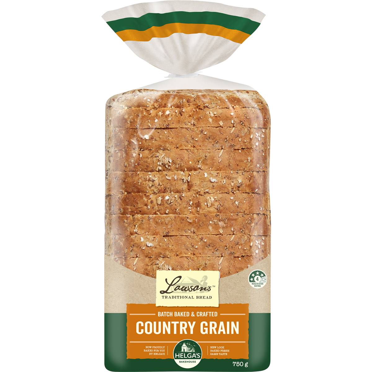 Helga's Country Grain Bread Loaf 750g