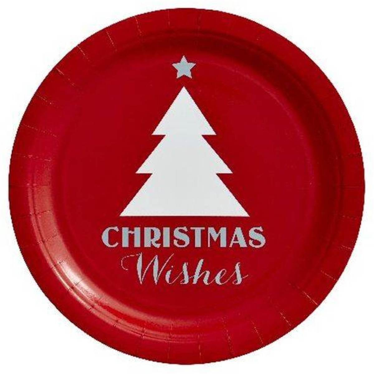 Woolworths Paper Dinner Plates Merry Christmas Tree 10pk Woolworths