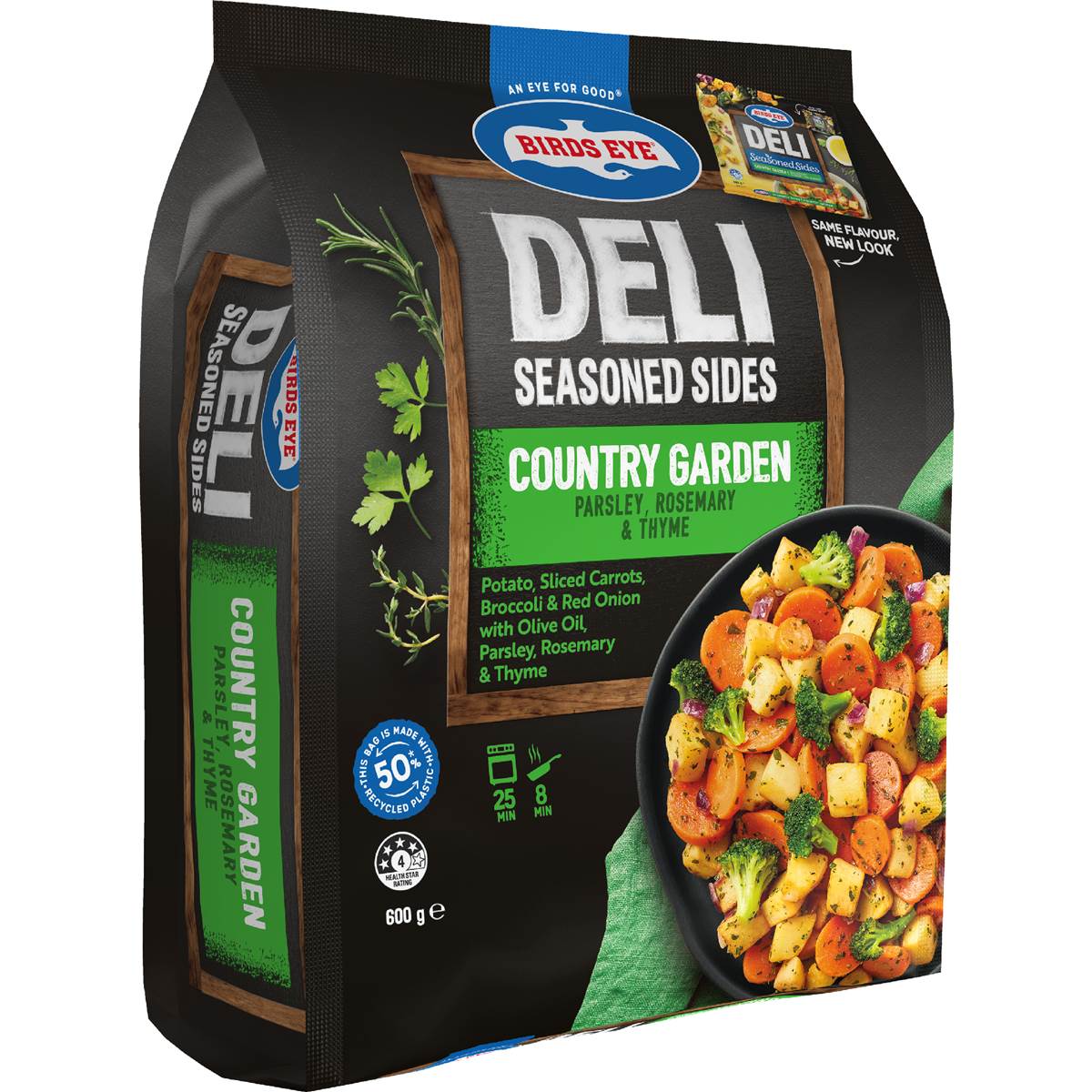 Birds Eye Deli Frozen Seasoned Sides Country Garden 600g
