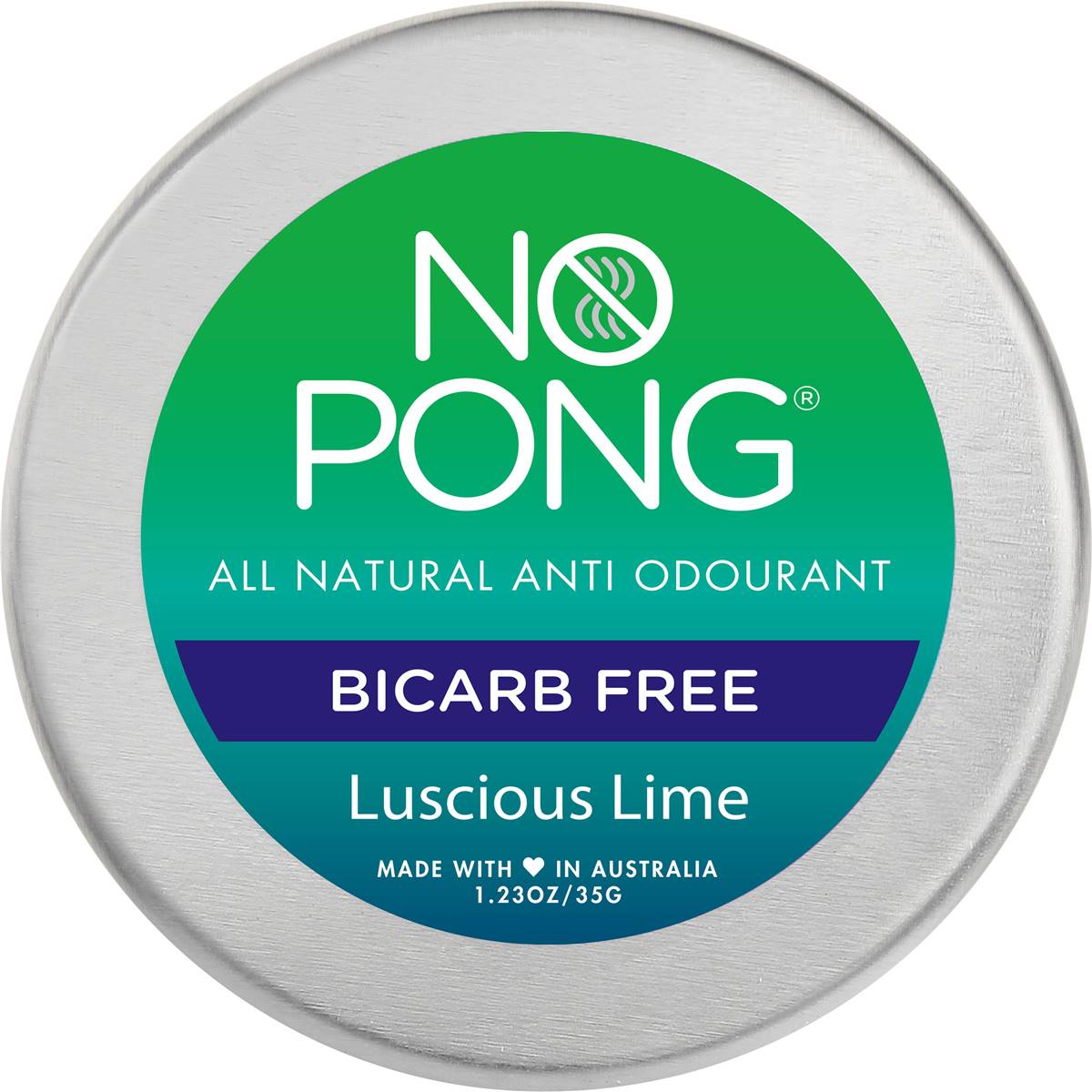 No Pong Solid Deodorant Luscious Lime 35g