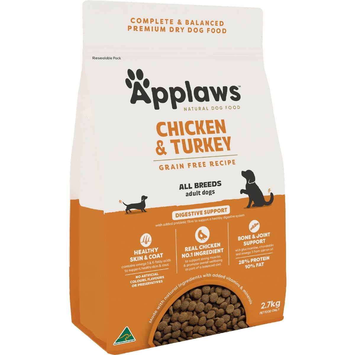 Applaws Grain Free Dry Dog Food Chicken & Turkey 2.7kg