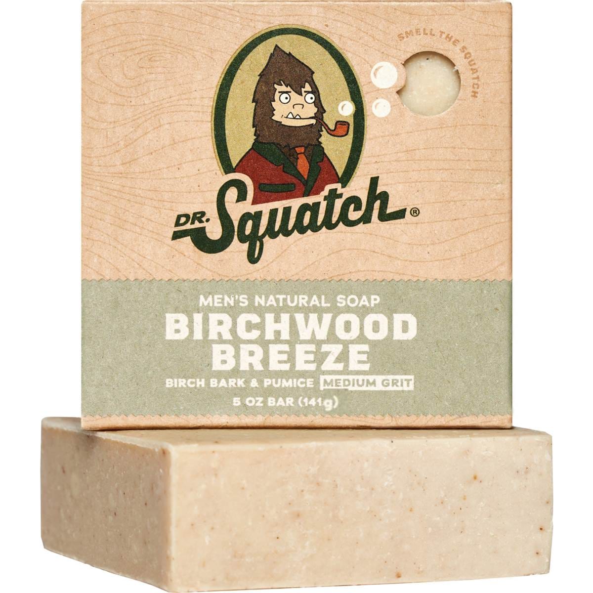 Dr Squatch Men's Natural Soap Bar Birchwood Breeze