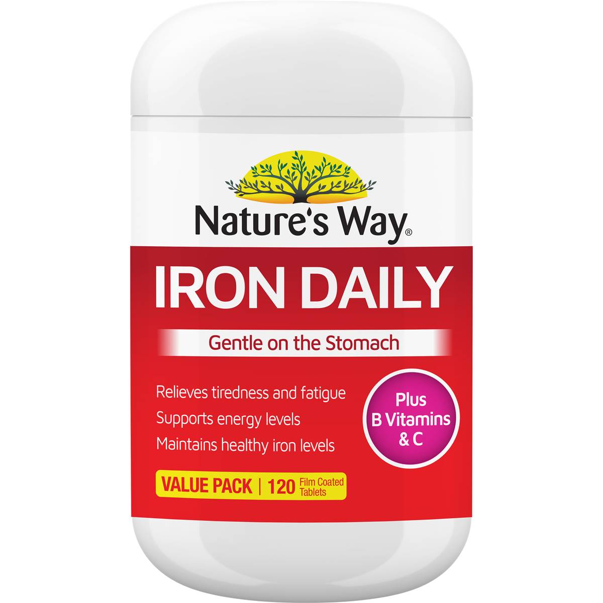Nature's Way Iron Daily Tablets 120 pack