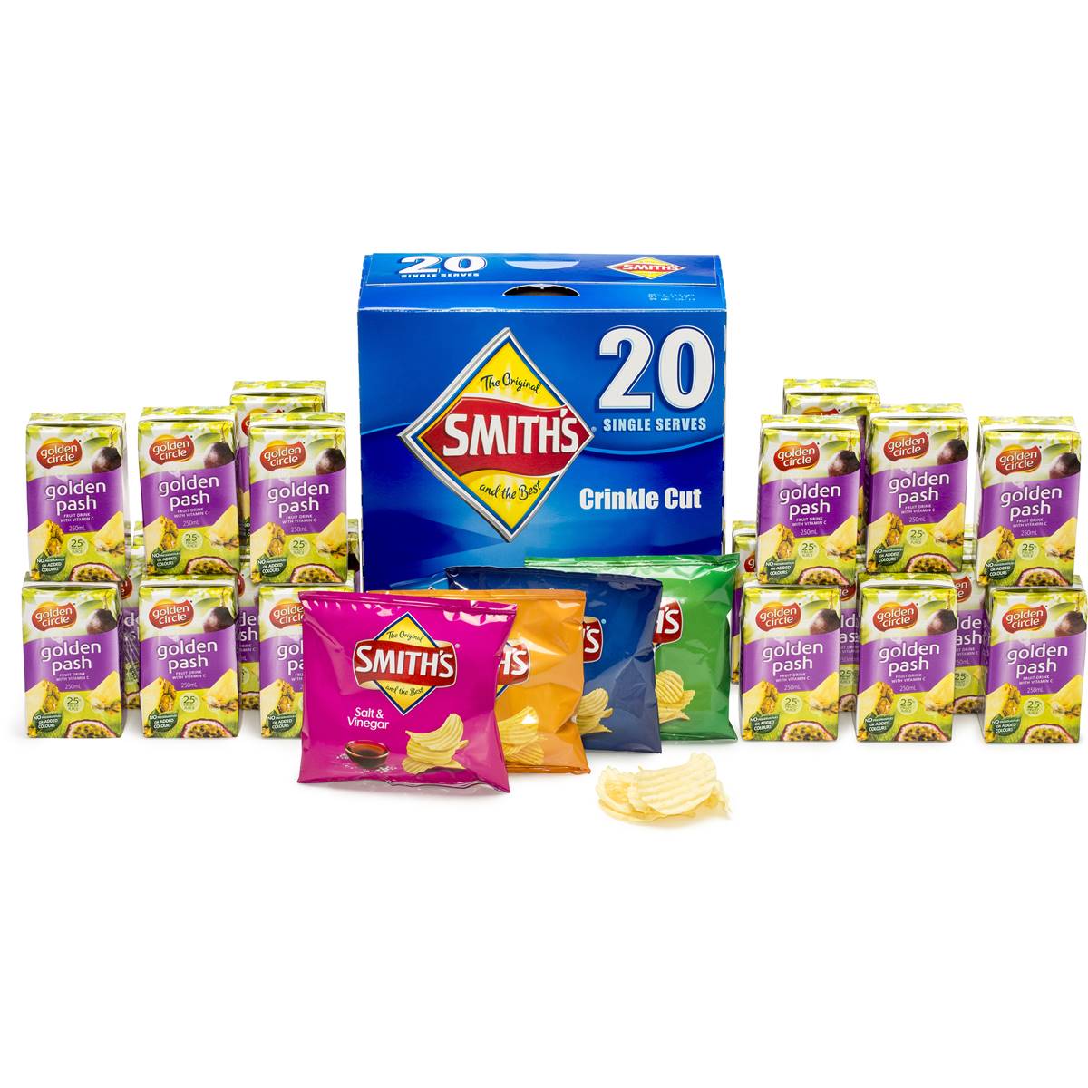 Lunchbox Chips & 24pk Fruit Drink Bundle Woolworths