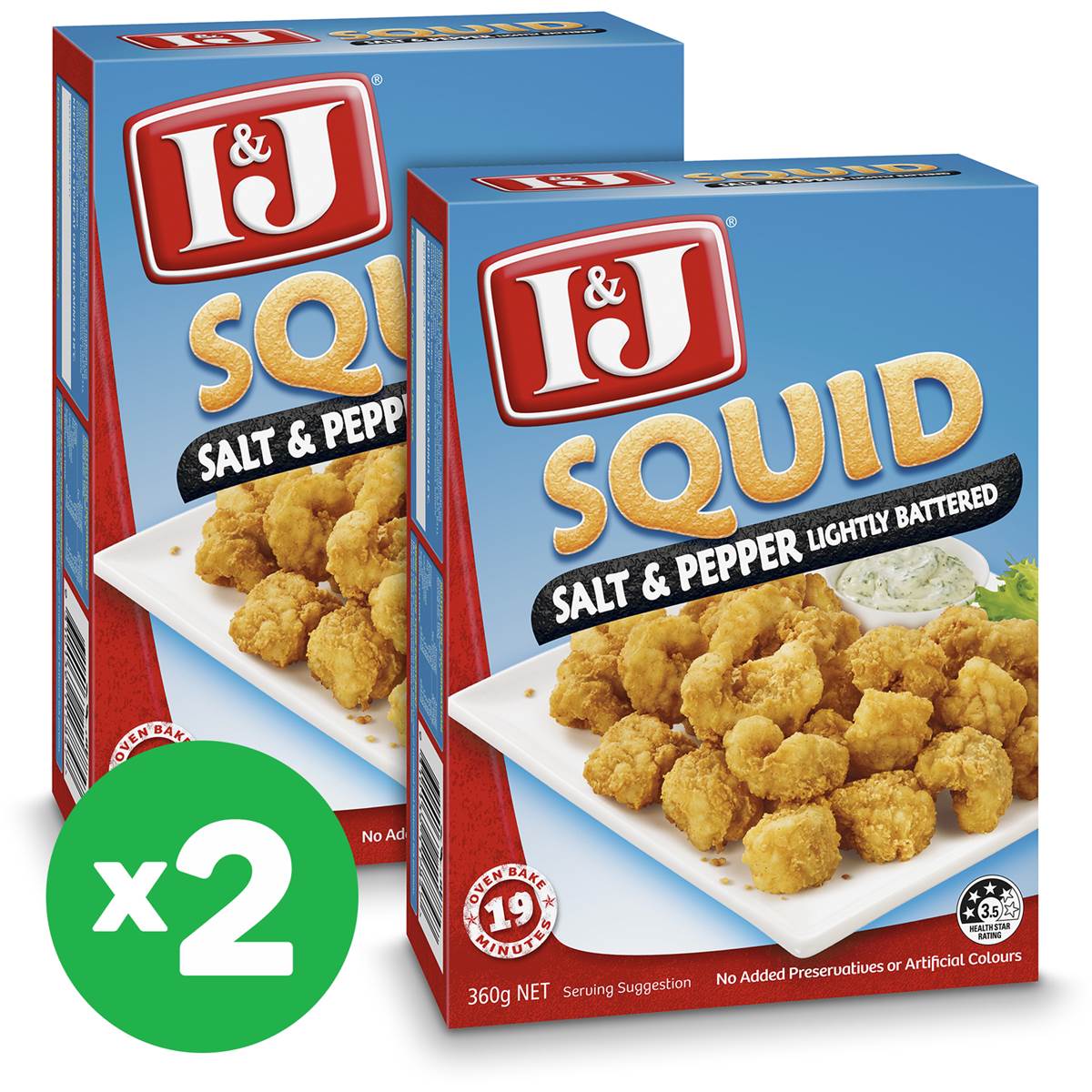 I&j Salt & Pepper Crumbed Squid 360g X2 Bundle | Woolworths