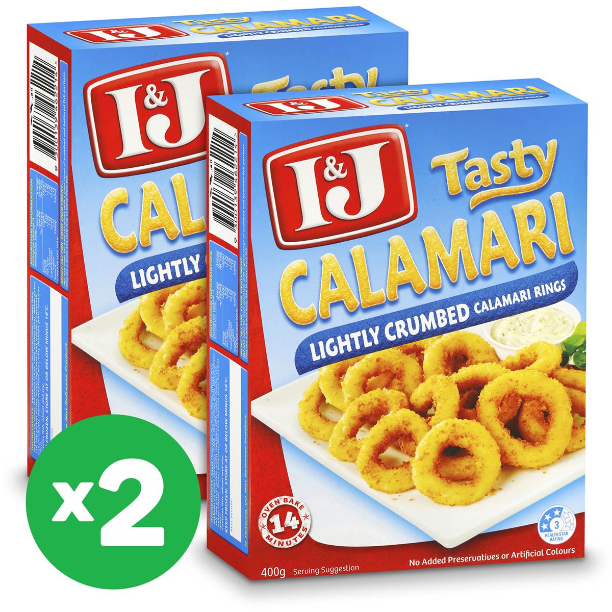 I&j Frozen Crumbed Calamari Rings 400g X2 Bundle | Woolworths