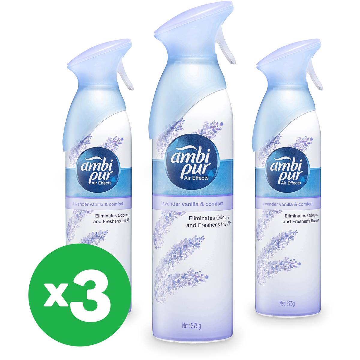 Ambi Pur Air Freshener Lavender Vanilla 275g X3 Bundle Woolworths