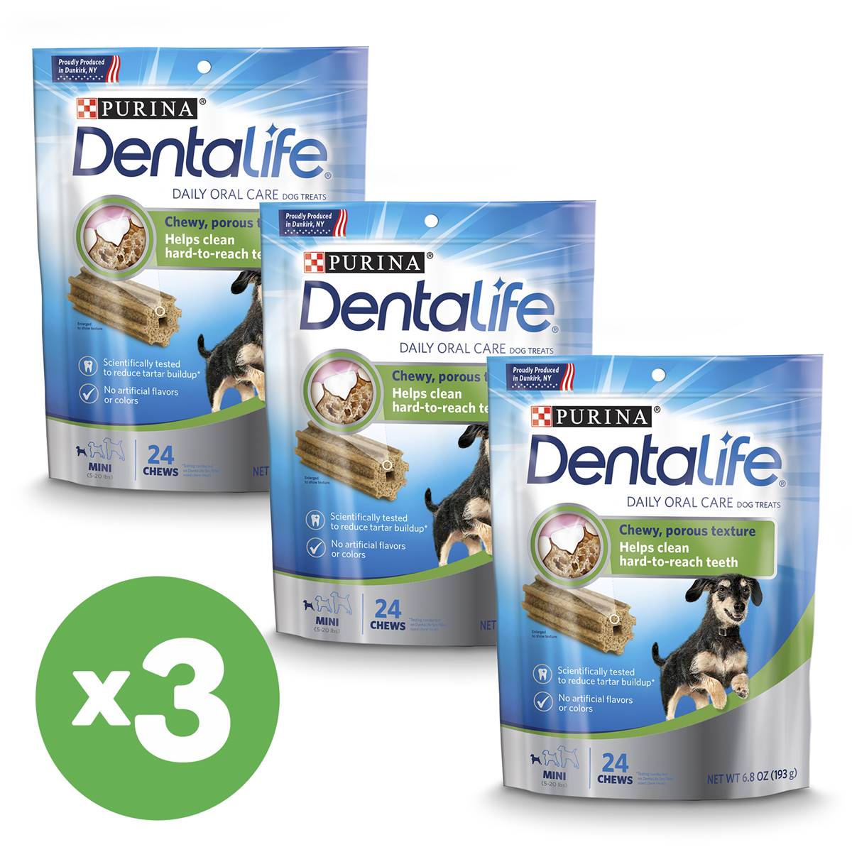 Dentalife Dog Treat Mini 24pk X3 Bundle Woolworths