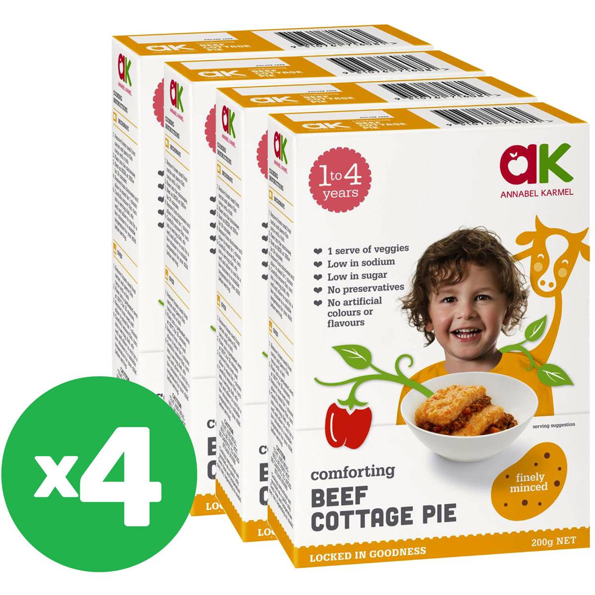 Annabel Karmel Frozen Children S Meals Cottage Pie 200g X4 Bundle