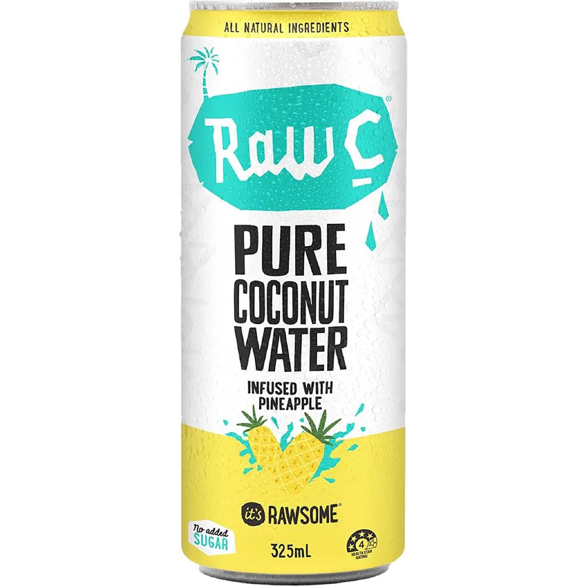 Raw C Pure Natural Coconut Water Pineapple 325mL