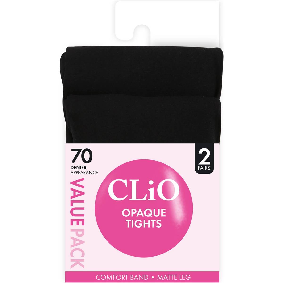 Clio 70D Opaque Tights Black T/XT Value