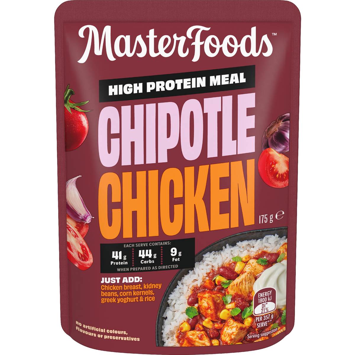 MasterFoods High Protein Meal Chipotle Chicken Recipe Base 175g