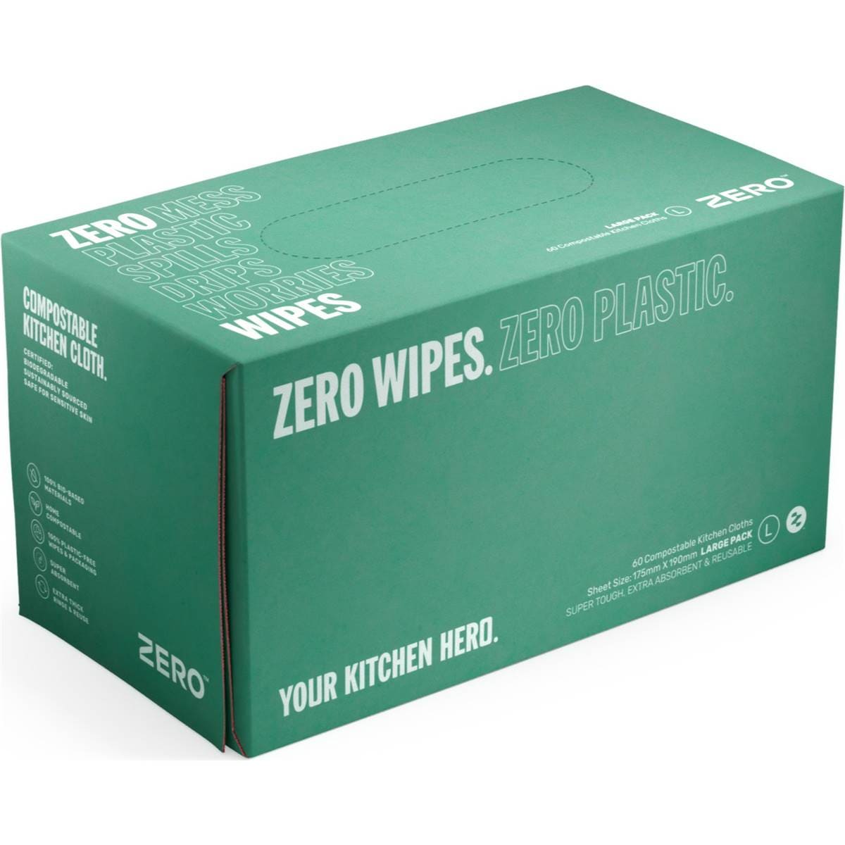Zero Compostible Kitchen Cloths Large
