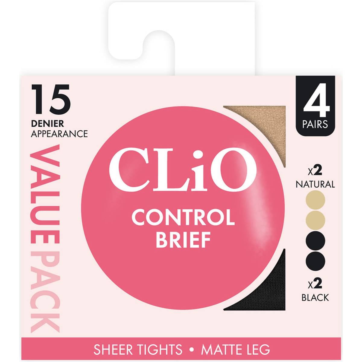 Clio Control Brief Sheer Tights T/XT Value