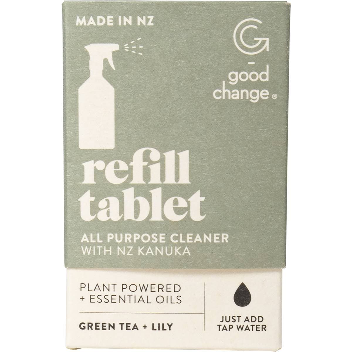 Good Change Store All Purpose Cleaner Refill Tablet Green Tea & Lily