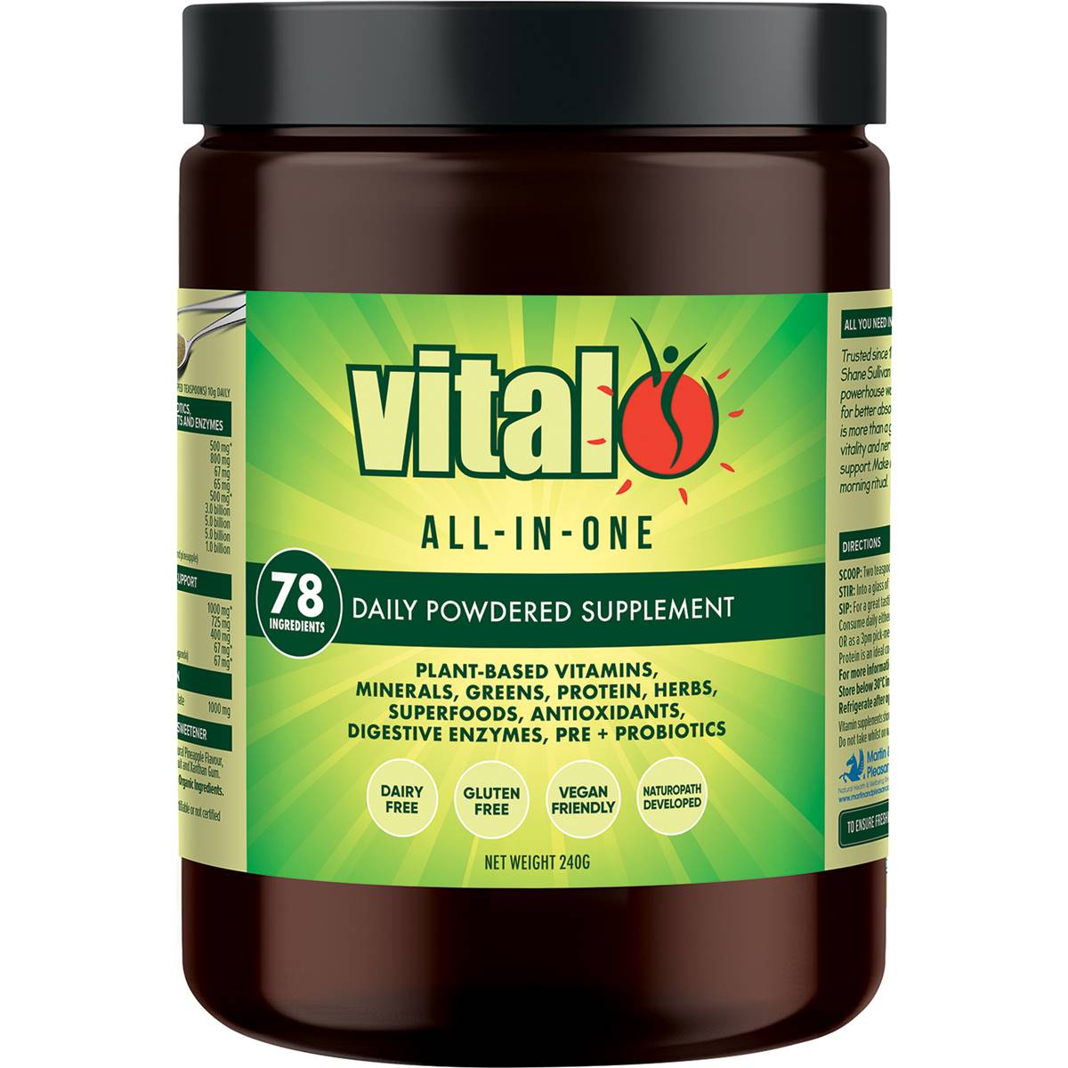 Vital All-In-One Daily Health Supplement Powder Original 240g