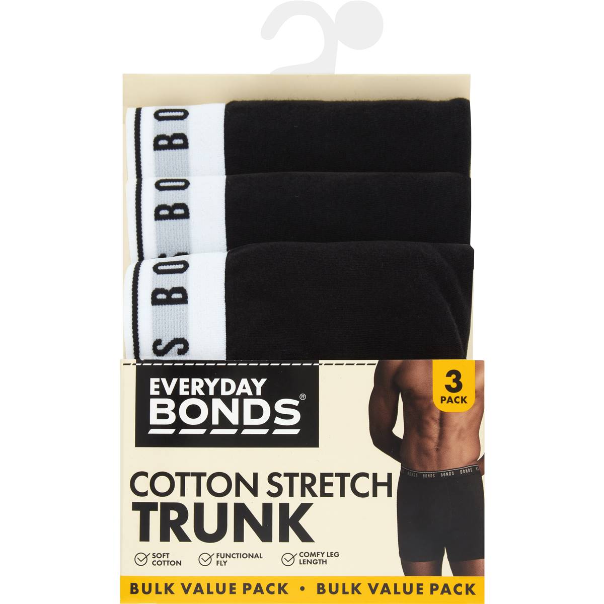 Bonds Mens Cotton Stretch Trunks Size Extra Large Assorted