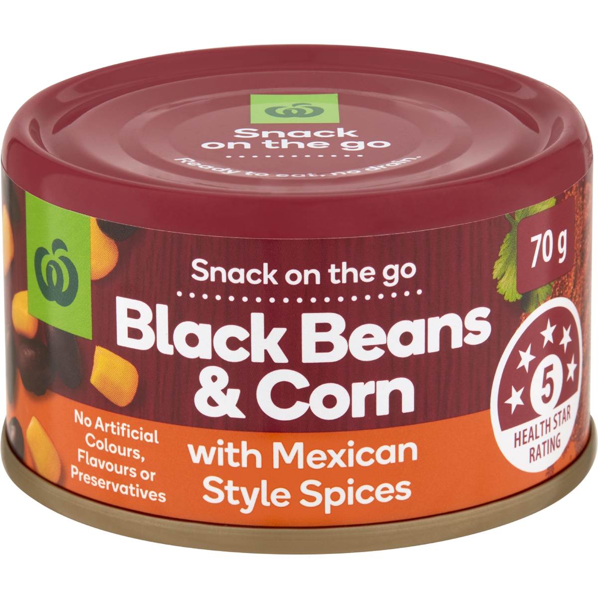 Woolworths Black Beans & Corn With Mexican Style Spices