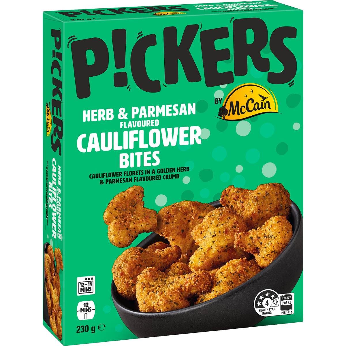 McCain Pickers Herb & Parmesan Cauliflower Bites 230g