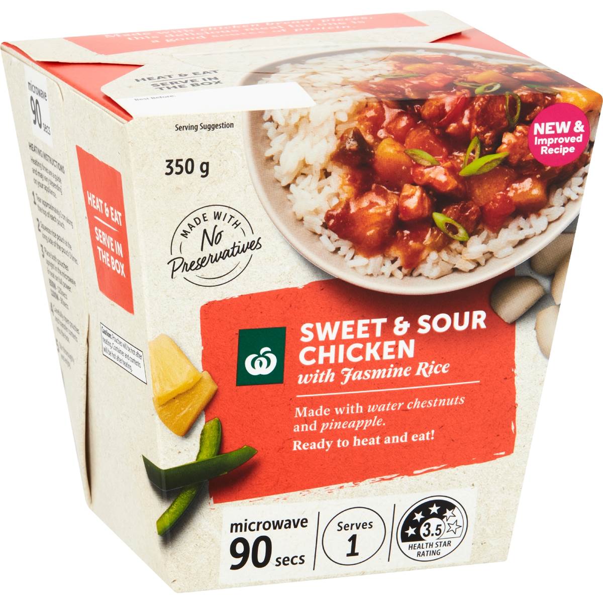 Woolworths Ready to Eat Meal Sweet & Sour Chicken