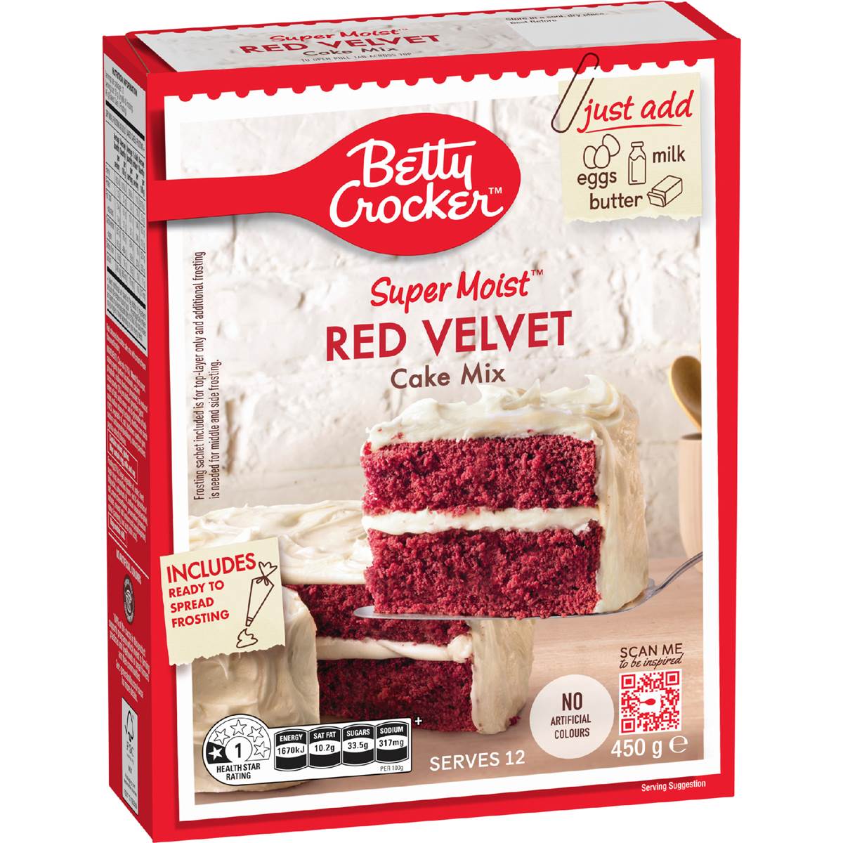 Betty Crocker Red Velvet Cake Mix 450g
