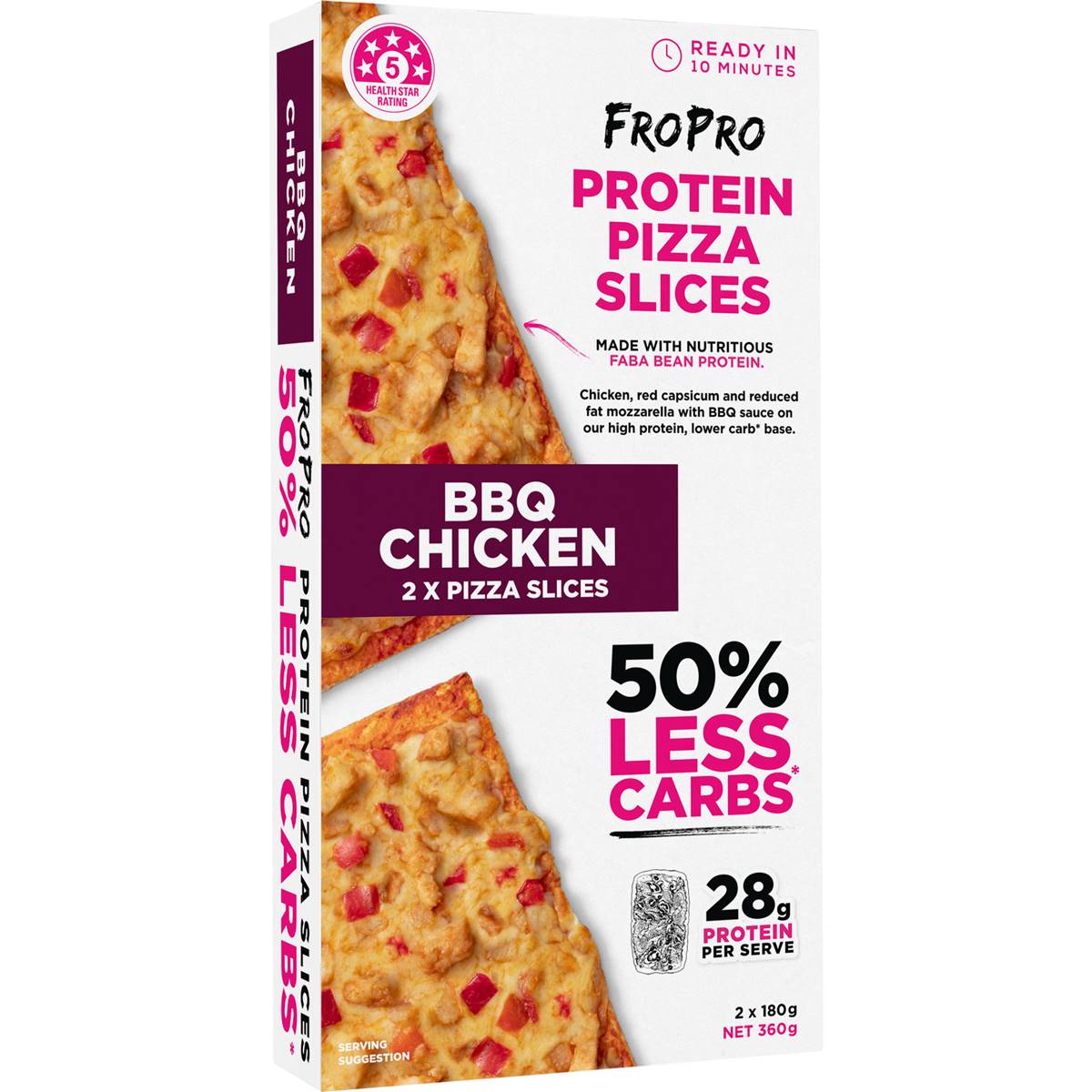 Fropro Protein Pizza Slices BBQ Chicken