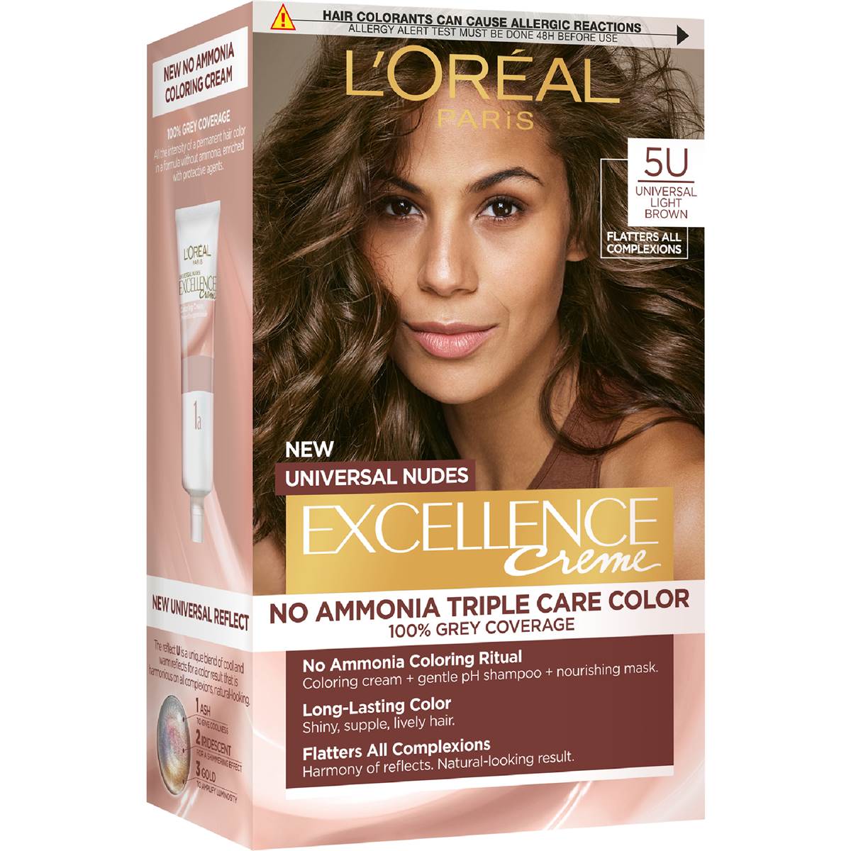 L'Oreal Paris Paris Excellence Creme Nudes 5U Universal Light Brown each