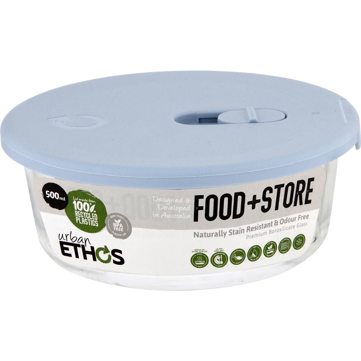 Urban Ethos Round Glass Container Assorted