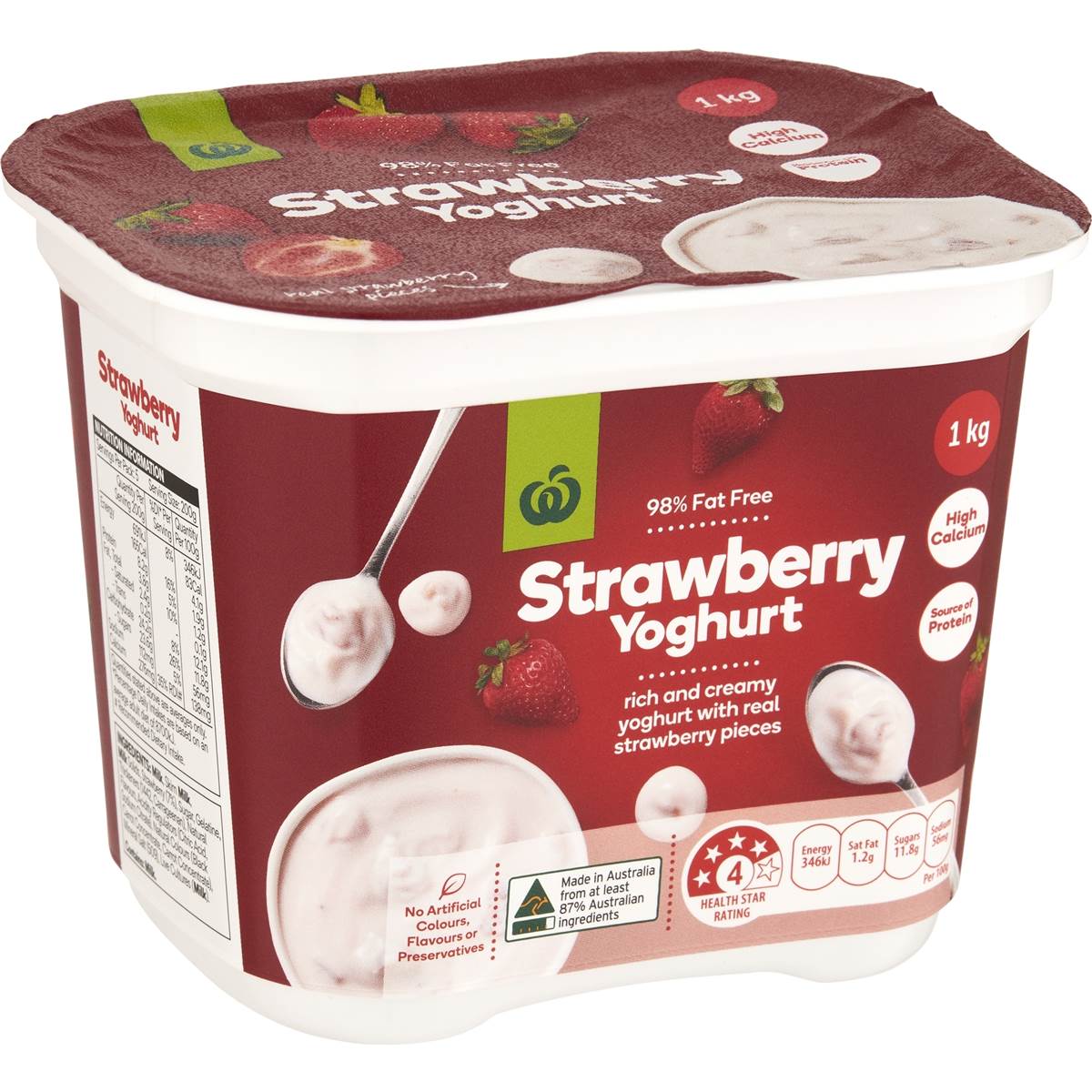 Woolworths Strawberry Yoghurt