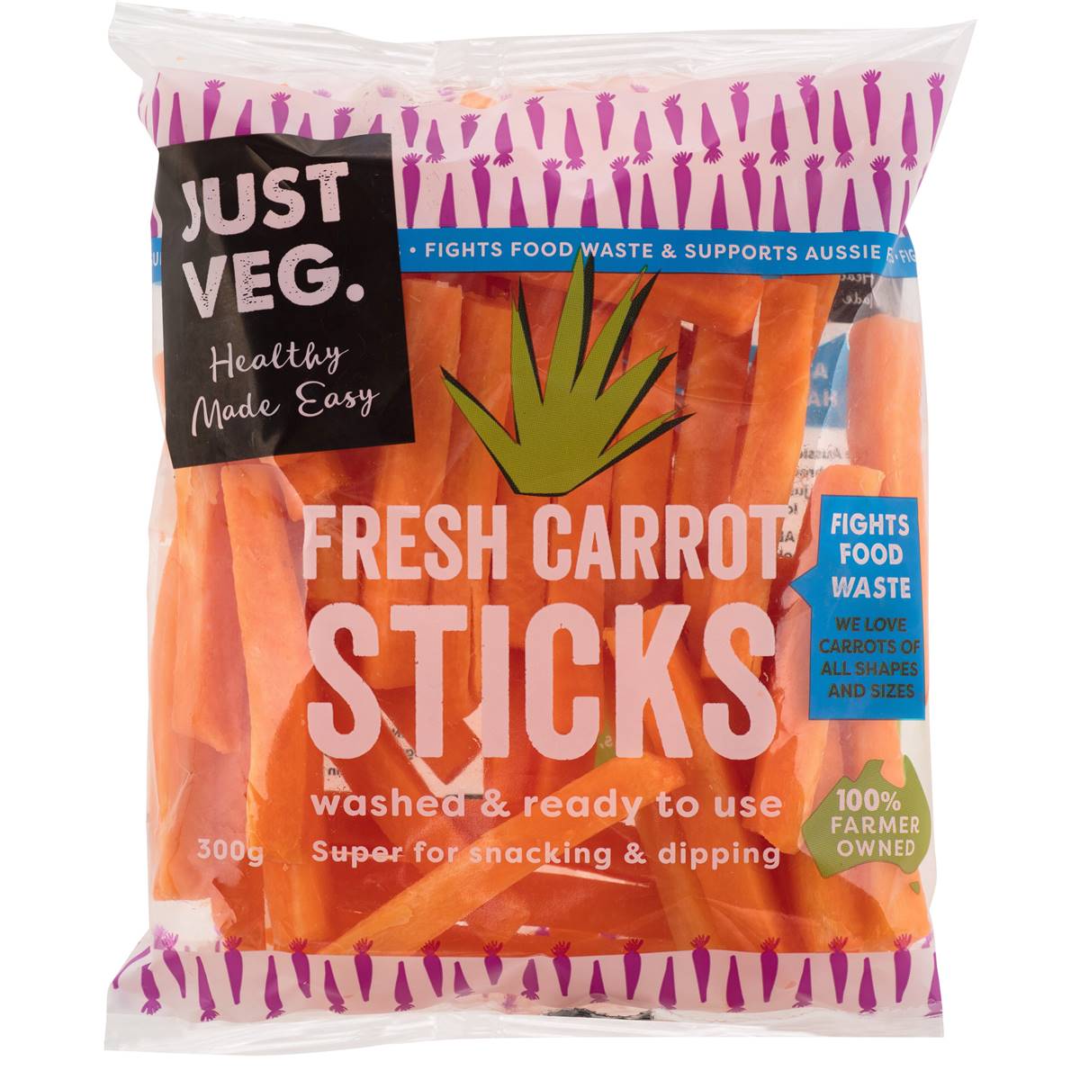 Calories in Just Veg. Carrot Sticks calcount