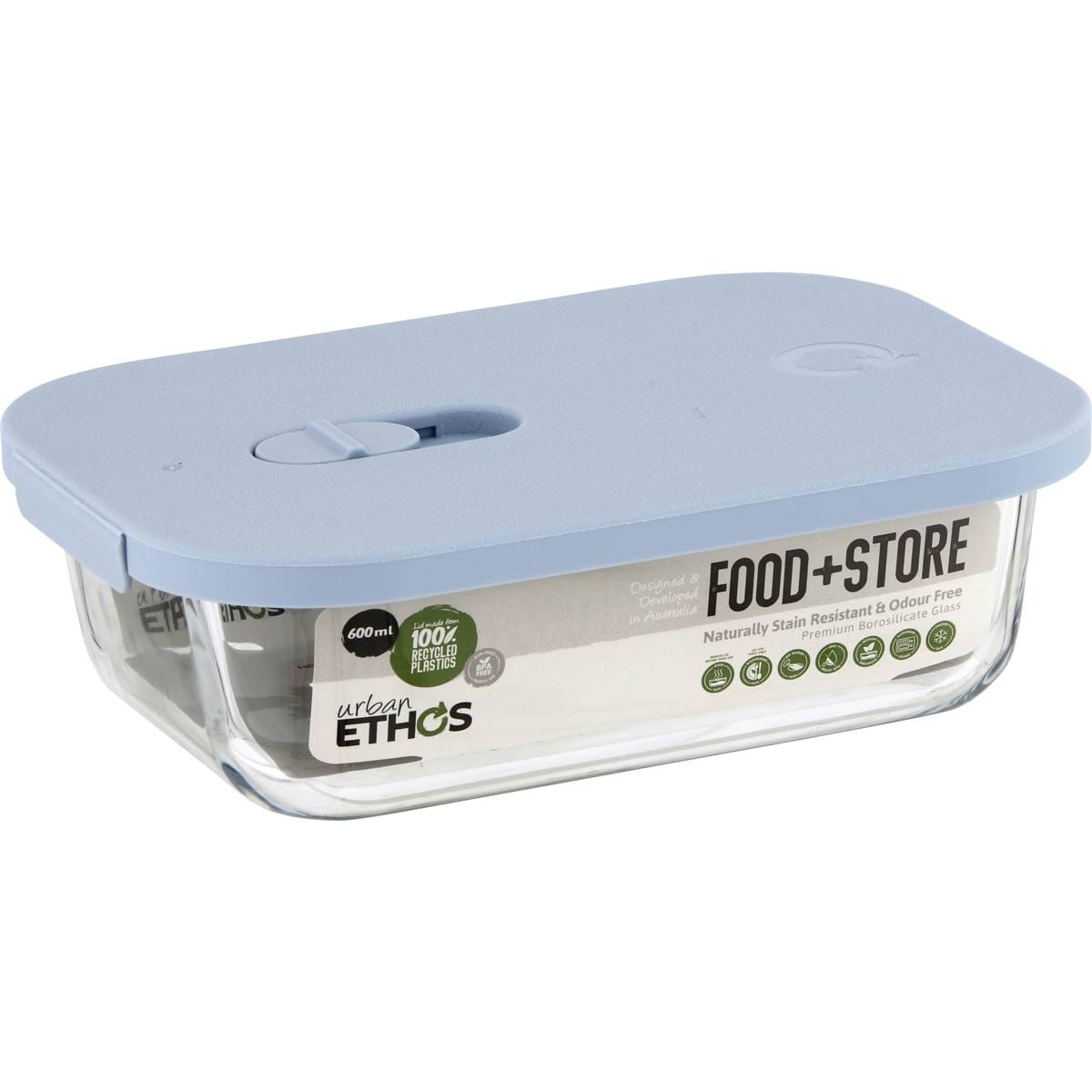 Urban Ethos Rectangular Glass Container Assorted