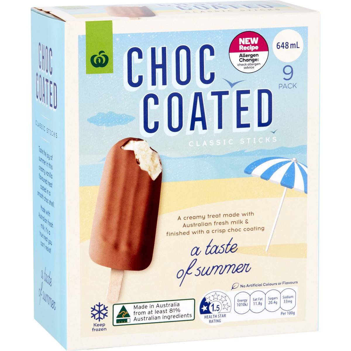 Woolworths Chocolate Coated Dessert Sticks