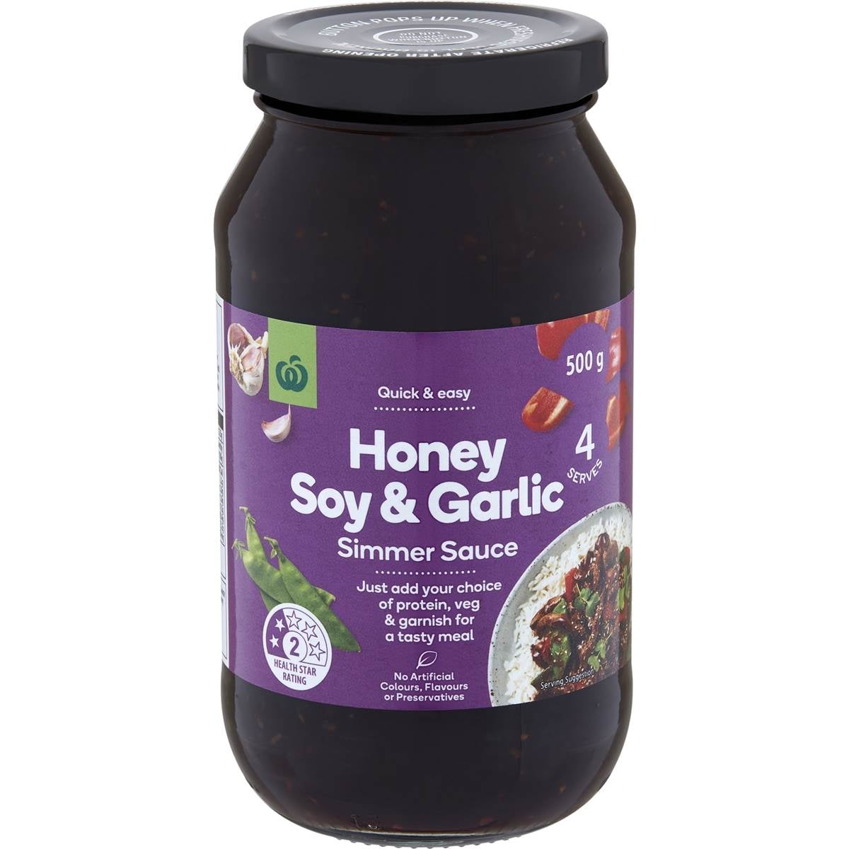 Woolworths Honey Soy & Garlic Simmer Sauce