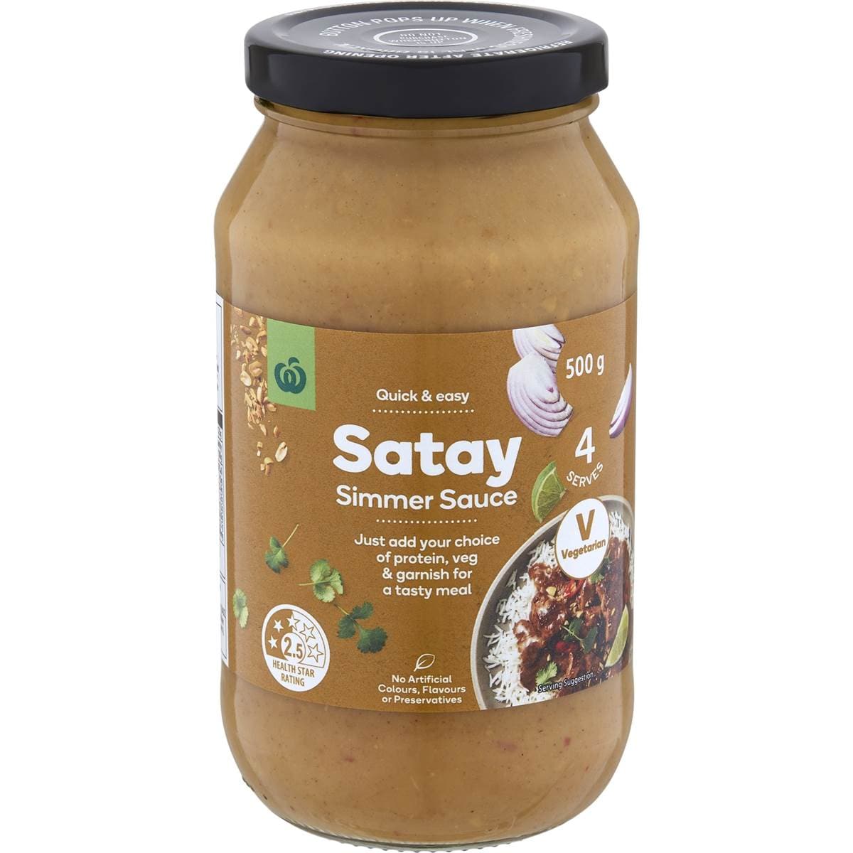 Woolworths Satay Simmer Sauce