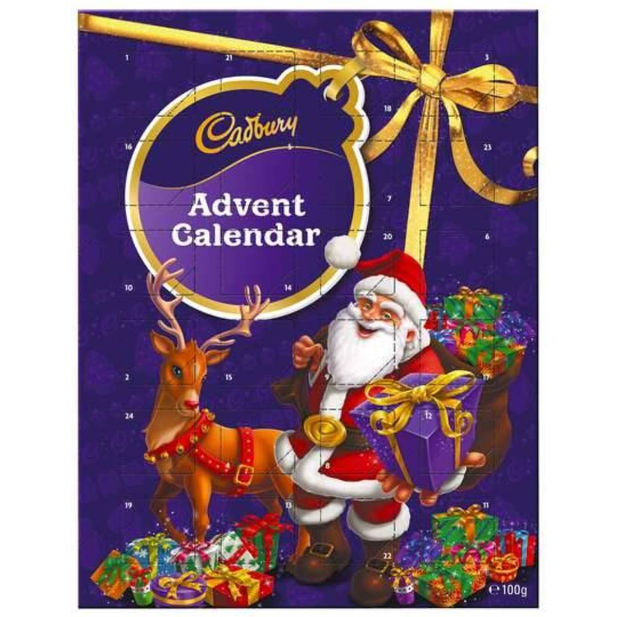 Cadbury Advent Calendar Milk Chocolate 100g Woolworths