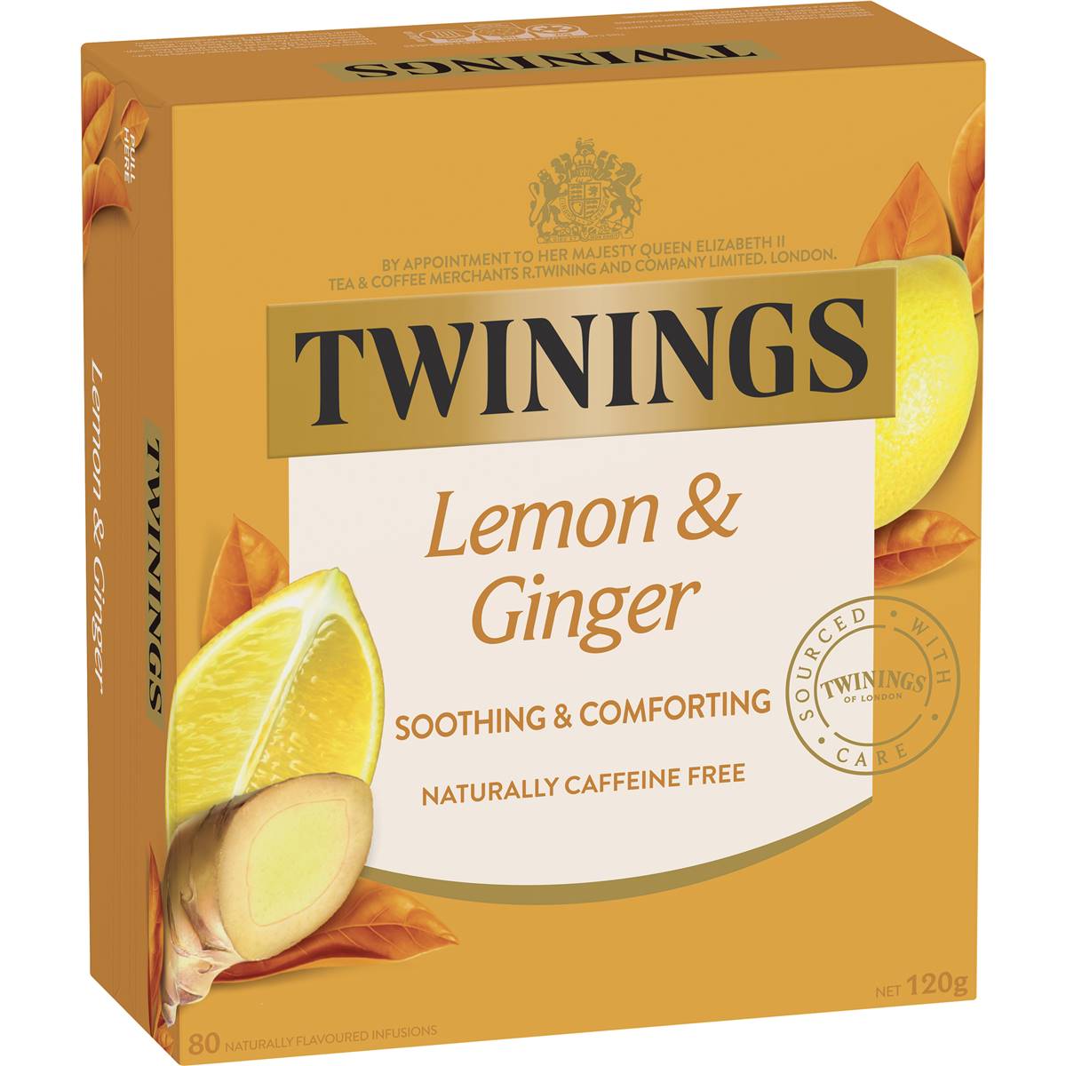 Calories in Twinings Tea Bags Lemon & Ginger