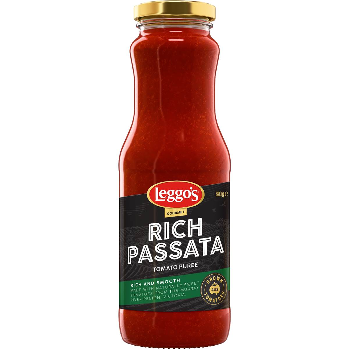 Leggo's Gourmet Rich Australian Tomato Passata Puree Sauce 690g