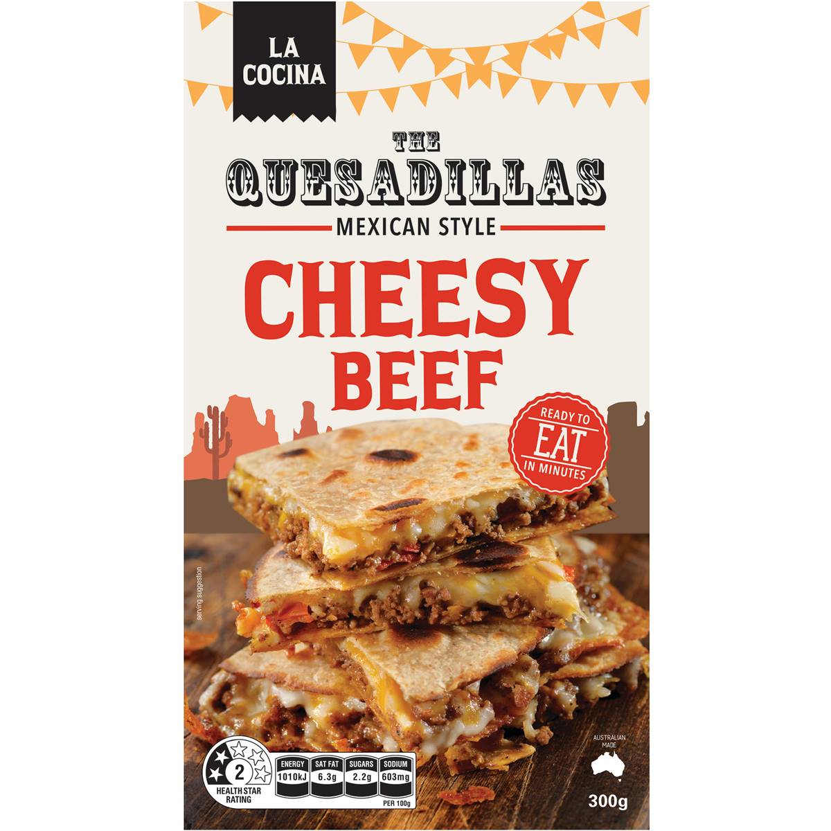 La Cocina Mexican Style Quesadillas Cheesy Beef